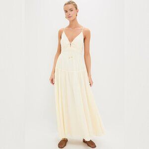 NWT Kivari Cream Chantelle Maxi Dress - S